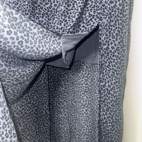 Abercrombie & Fitch leopard print 3/4 Sleeve Squareneck Smocked Dress Size Small - Picture 7 of 12